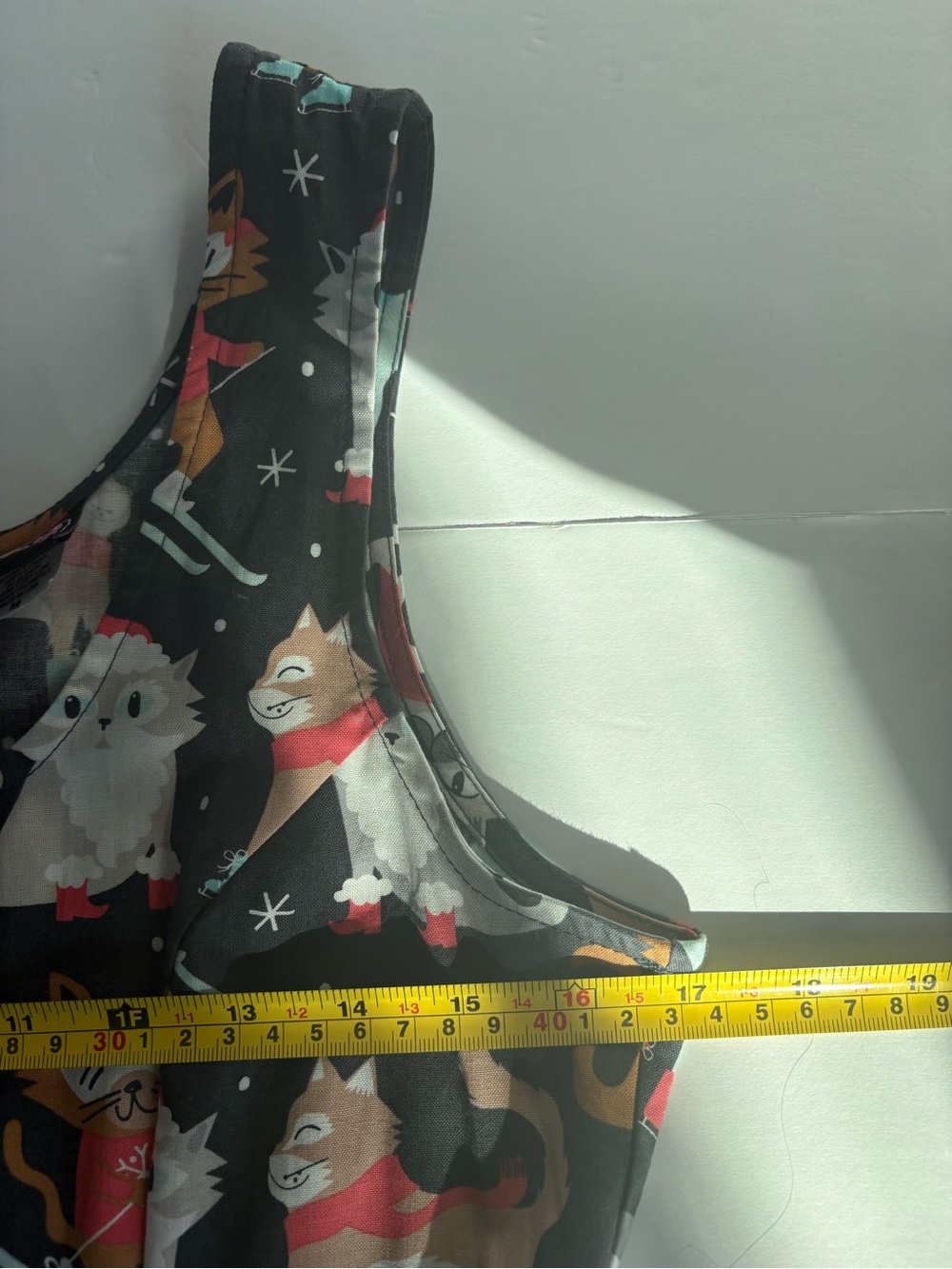 Retrolicious fit & flare party cats cotton dress cats skiing and snowboarding - Picture 15 of 16